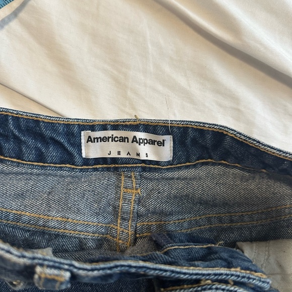 American Apparel Dark Blue Denim Pencil Skirt - Picture 4 of 5